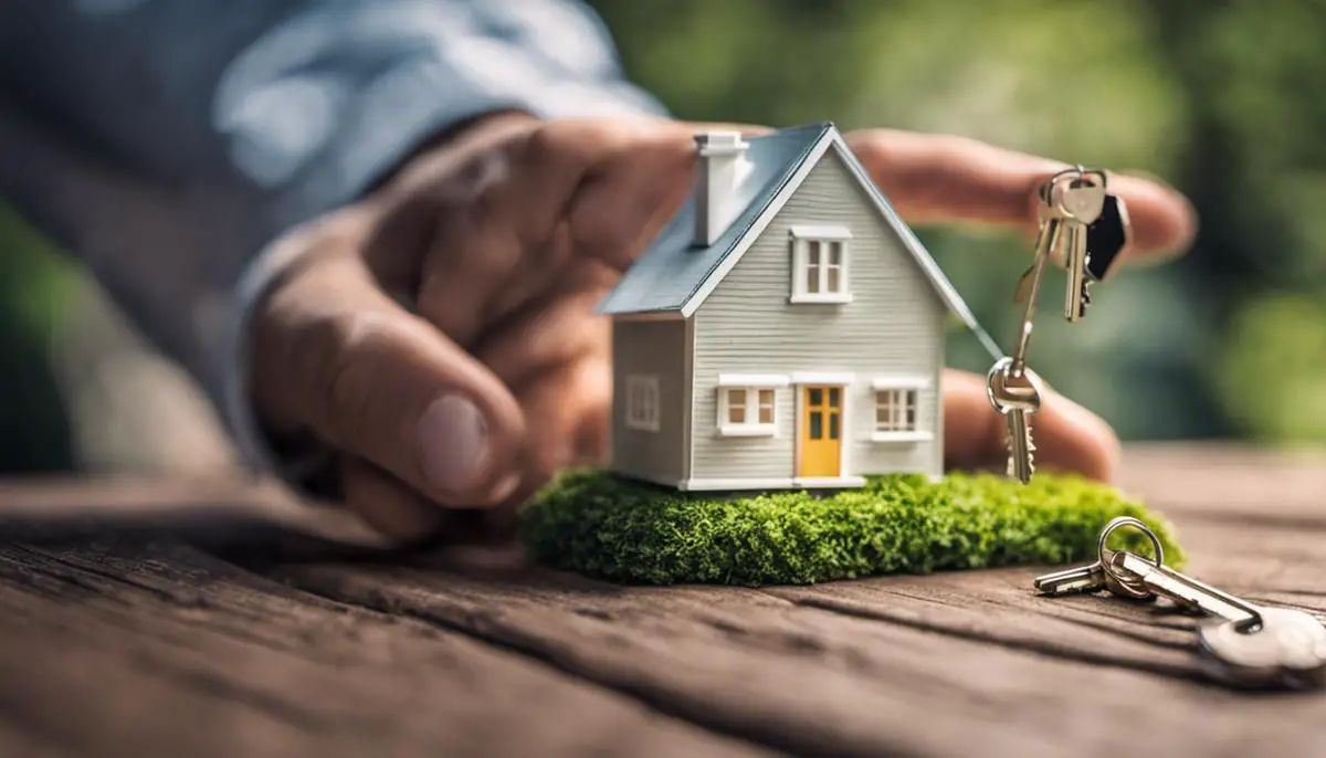 Image of a person holding keys to a house, symbolizing the potential growth of a property portfolio through refinancing.